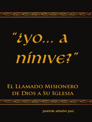 cover image of "¿Yo... a Nínive?"